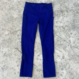 Lululemon Women's Run Inspire Navy Blue Cropped Leggings Size 2
